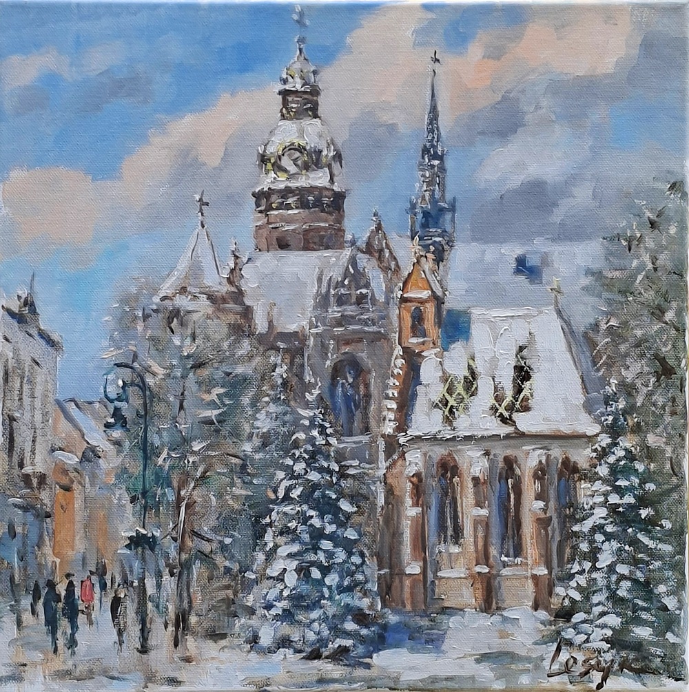 Michalská kaplnka v zime