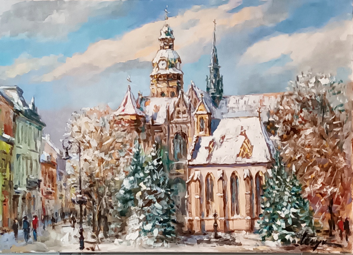 Michalská kaplnka v zime