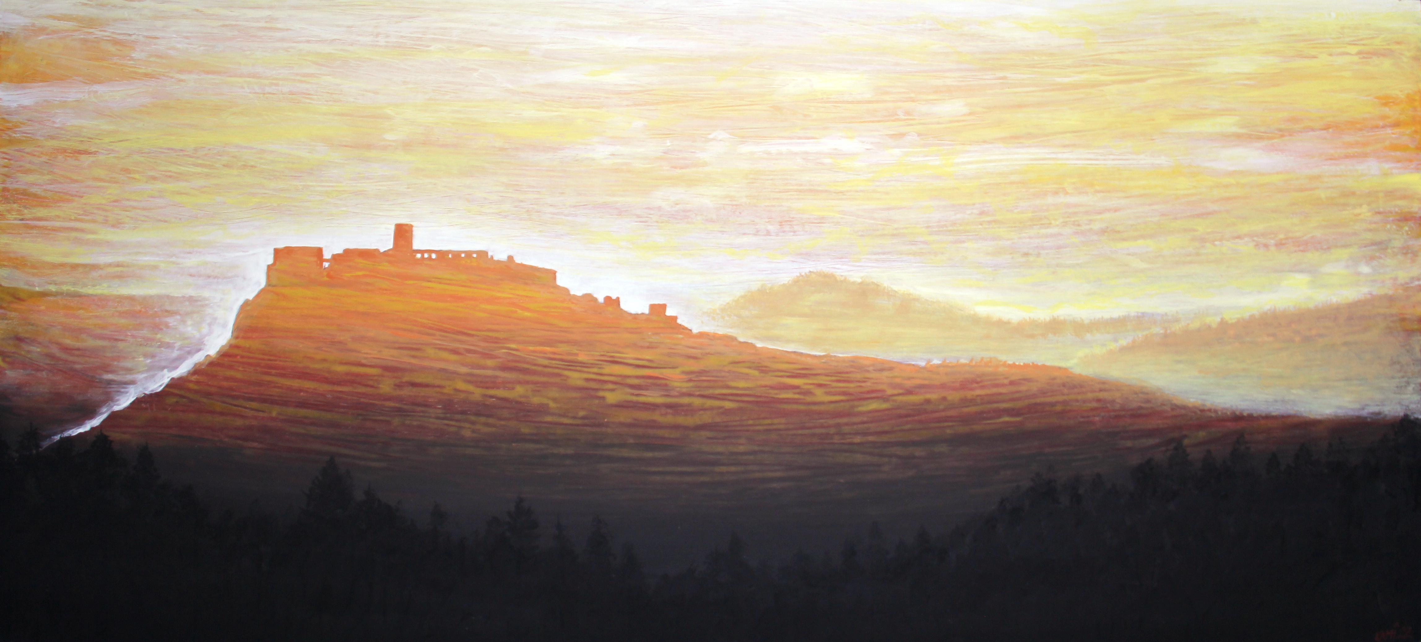 Spišský hrad zaliaty slnkom
