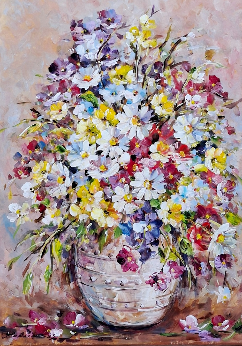 Kytica v bielej váze